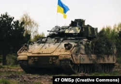 Американская боевая машины пехоты Bradley M2A2 ODS 47-й бригады ВСУ, Запорожская область