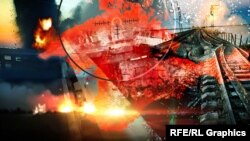 Qırımdaki patlavlar. Fotokollaj