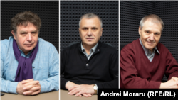 Jurnalistul Alexandru Canțîr și analiștii Igor Boțan și Nicolae Negru. 