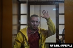 Vsevolod Korolyov appears in court in St. Petersburg earlier this month.