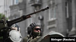 Наемник ЧВК «Вагнер» в Ростове-на-Дону. 24 июня 2023 года