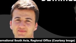 احمد فهیم عظیمی فعال حقوق آموزش که در زندان طالبان بسر می برد