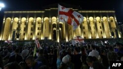 „აგენტების კანონის“ საწინააღმდეგო აქცია საქართველოს პარლამენტის წინ