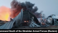 تخریبات ناشی از موج حملات راکتی روسیه بر تاسیسات و ذخایر غلات اوکراین 