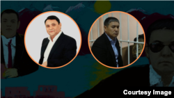 Райымбек Матраимов жана Камчы Көлбаев. Коллаж