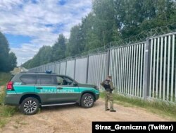 Сьцяна на мяжы Польшчы і Беларусі. 2023