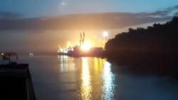 Rușii au bombardat Portul Reni, la 200 de metri de granița cu România