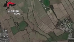 Lolic and Vladimir Jovancic reach the Borgo Di Vione complex, Jovancic is seen with Uss