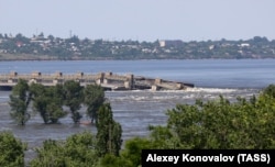 ნოვა-კახოვკის კაშხალი 6 ივნისს