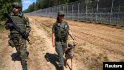 The border between Poland and Belarus has become a flashpoint amid mounting concerns over migration pressures from the east into Europe. (file photo)