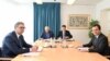 (S leva na desno) Vučić, Borrell, Lajčak i Kurti na poslednjoj rundi dijaloga Kosova i Srbije u Briselu, 14. septembra 2023.