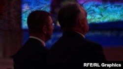 Hristijan Mickoski i Viktor Orban, ilustrativna kombo fotografija