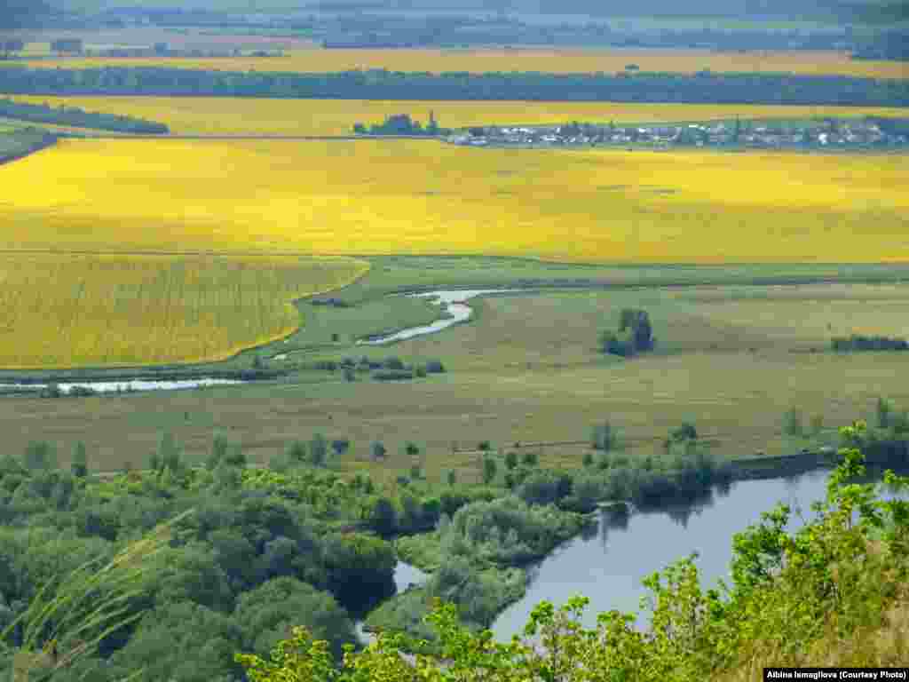 Куштау тау өстеннән ачылган манзара