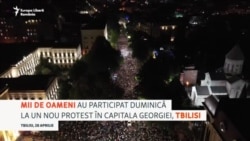 Protest masiv împotriva legii propuse de Georgia privind „agenții străini" înainte de a doua lectură în parlamentul georgian
