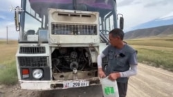 Талас: союздан калган эски автобус