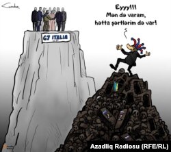 Азербайжан сүрөтчүсүнүн карикатурасы. 17.6.2024.