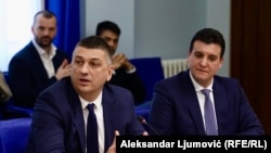 Glavni specijalni tužilac Vladimir Novović i ministar pravde Andrej Milović