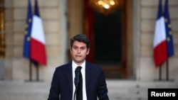 Франциянын өкмөт башчысы Габриэл Аттал. 7-июль, 2024-жыл.