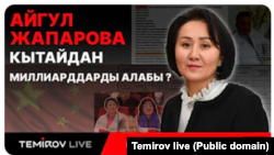 Temirov Live редакциясынын Айгүл Жапарованын фондуна байланыштуу иликтөөсүнөн алынган скриншот.