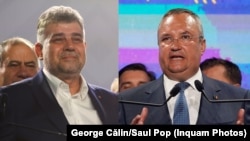 Premierul Marcel Ciolacuși liderul PNL Nicolae Ciucă în seara exit-poll-urile de la alegeri. Ambii și-au justificat toate deciziile politice prin argumentul „stabilității”.
