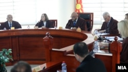 Седница на Уставниот суд на Северна Македонија (архивска фотографија) 