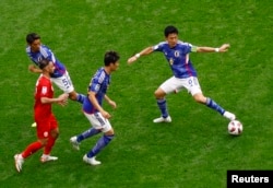 Жапония курама командасы 1/8 финалда Бахрейн курама командасын 3:1 эсеби менен утту.