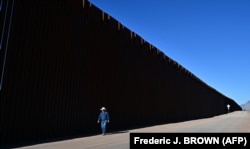 Стена на границе США и Мексики. Штат Аризона