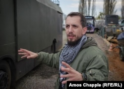 Radu Hossu, voluntar militar în Ucraina.