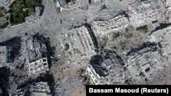 Uništeni kvartovi u Gazi; 26. novembar 2023.