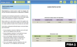 Model de problemă în testul PISA la matematică, 2022
