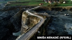 Prizori s lokacija na kojima se iskopava ugalj oko Sanskog Mosta. (fotografija od 27. novembra 2023.)