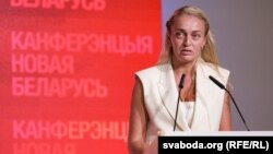 Анжаліка Мельнікава на канфэрэнцыі «Новая Беларусь». Вільня, 4 жніўня 2024 году