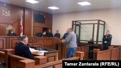 ბადრი ესებუას მამის ტარიელ ესებუას გამოკითხვა ზუგდიდის რაიონულ სასამართლოში. 8 აპრილი 2023 