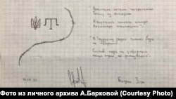 Завершающая часть одного из писем Богдана Зизы из СИЗО