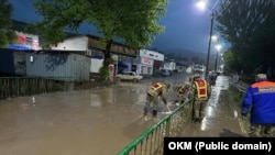 Кыргызстанда жолду сел каптаган учурлардын бири. Иллюстрациялык сүрөт.