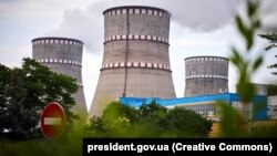 Ukraine's Rivne nuclear facility has been forced to reduce power at two of its reactors. (file photo)