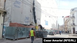 Clădirea din Strada Blănari 14, din Centrul Vechi al Bucureștilor, este în curs de consolidare. Doar două șantiere sunt active în acest moment în Capitală.