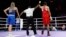 Meč na Olimpijadi u boksu za žene između Imane Khelif iz Alžira i Mađarice Anne Luca Hamori, Pariz, 3. avgust 2024. 