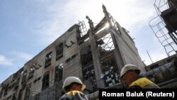 საილუსტრაციო ფოტო. რუსეთის სარაკეტო შეტევისას განადგურებული თბოელექტროსადგური უკრაინის დასავლეთში