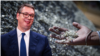 Predsednik Srbije Aleksandar Vučić i ruda litijum (foto ilustracija)
