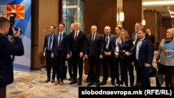 Lideri država članica NATO-a sa Zapadnog Balkana i generalni sekretar Alijanse u Skoplju, 22. novembra 2023.