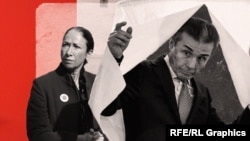 Келли Дегнан и Бидзина Иванишвили (коллаж)