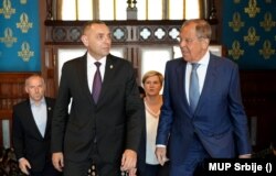 Aleksandar Vulin dhe Sergey Lavrov në Moskë në gusht të vitit 2022.