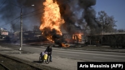 Украинадагы согуштун кесепеттери. Иллюстрациялык сүрөт.