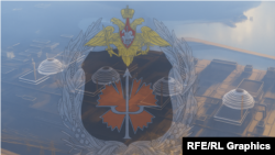 АЕС «Аккую» у турецькій Мерсіні на березі Середземного моря і емблема підрозділу психологічних операцій ГРУ Генштабу Росії (колаж)