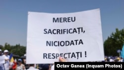 Protest sindical față de măsurile din pachetul fiscal propus de Guvernul Bolojan.
