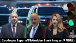 Колаж с президента Румен Радев, премиера Росен Желязков и председателката на парламента Рая Назарян