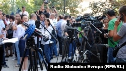 Архивска фотографија: Протест на новинарите.