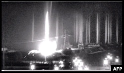 Autoritatea Nucleară din Ucraina a dat publicității imagini cu momentul în care centrala a fost incendiată.