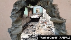 Разрушенный дом в селе Чоркух